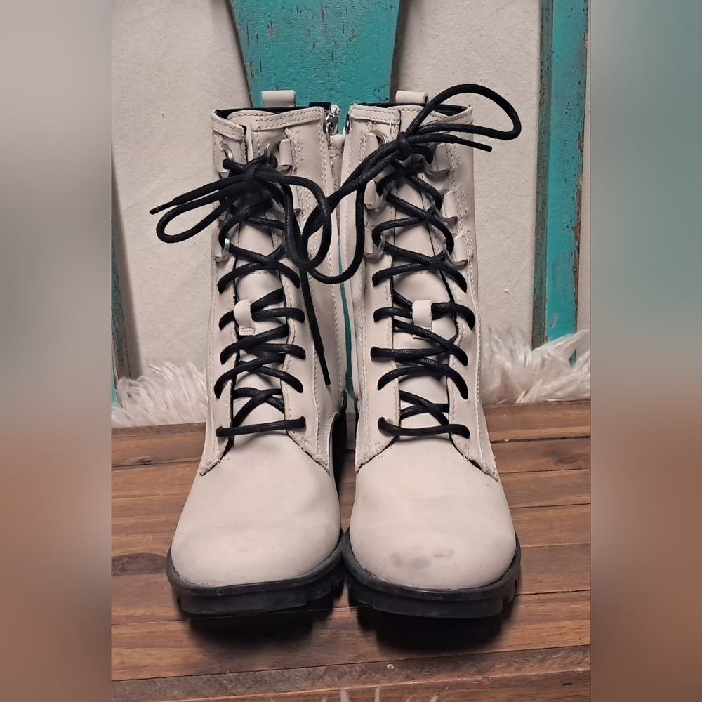 Sorel Phoenix Lace Waterproof Combat Moto Boots Size 9.5 - Picture 6 of 8